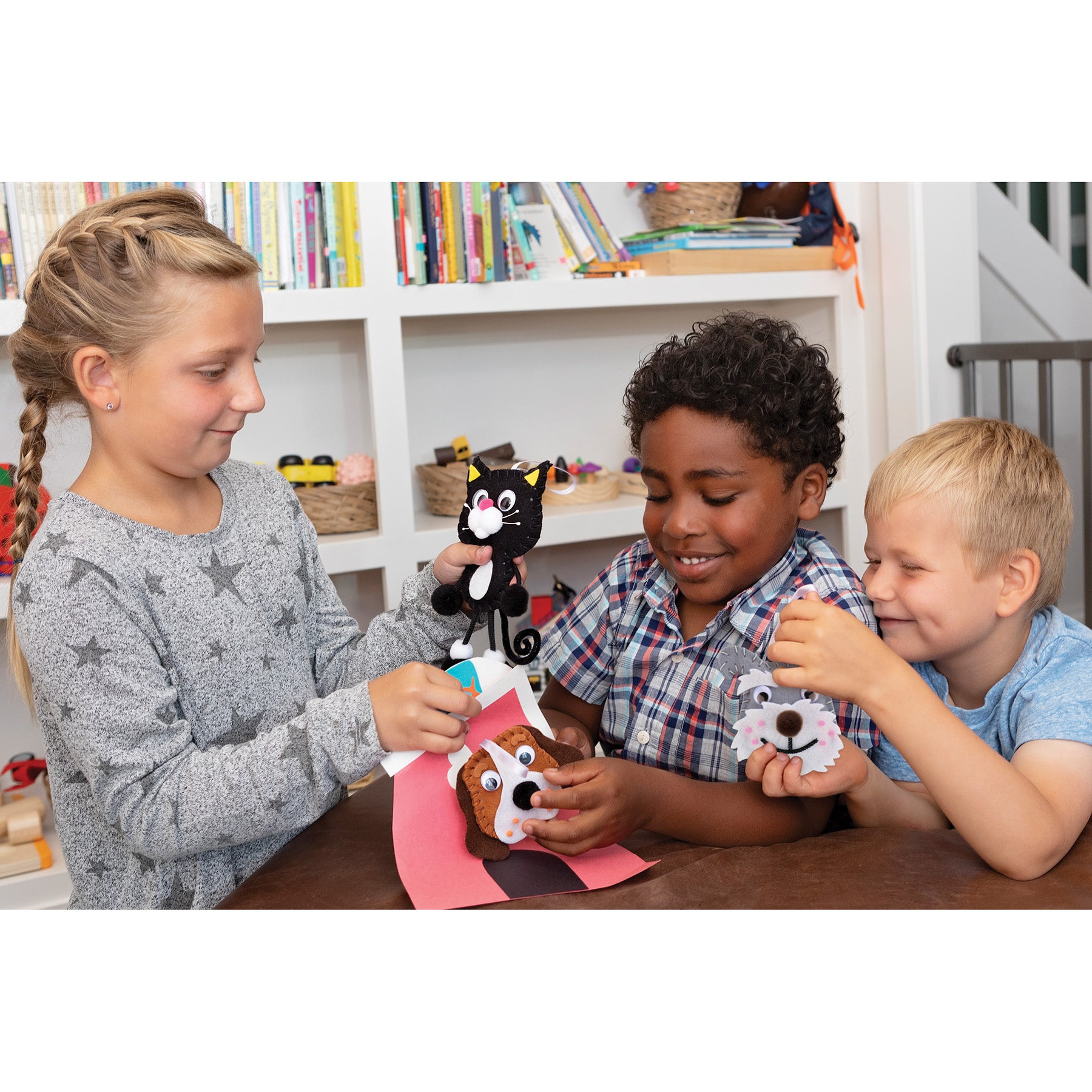 Felt Sewing Dog Kit, Schnauzer, 4.25" x 6.5" x 1", 1 Kit