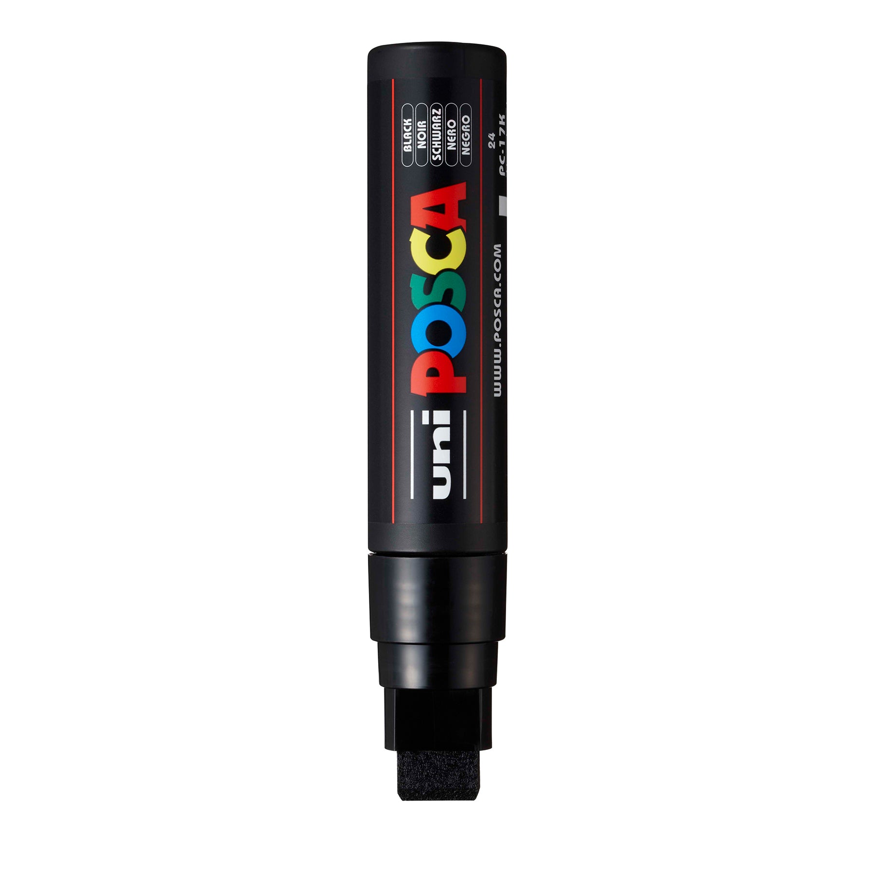 uni® POSCA PC-17K Water-Based Paint Markers, Extra Broad Tip (15mm), Black