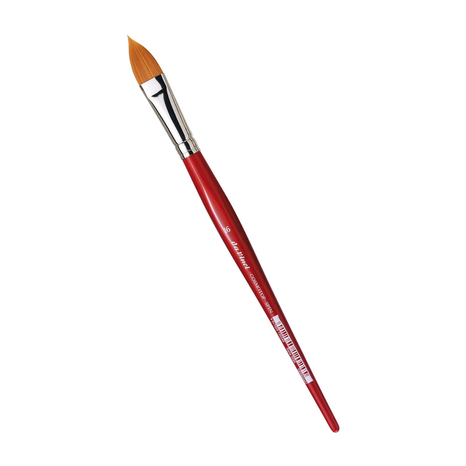COSMOTOP-SPIN Silkpainting Brush, Synthetic, Watercolor, Oval-Pointed, Size 16