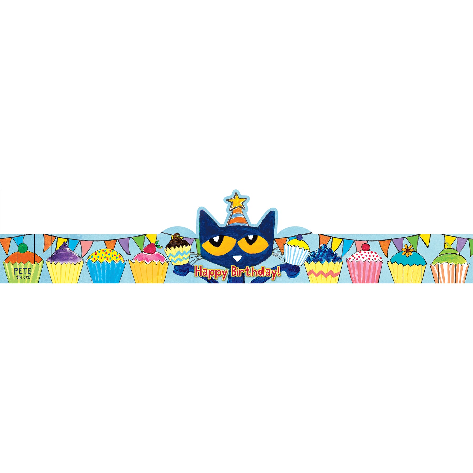 Pete the Cat Happy Birthday Crowns, Pack of 30