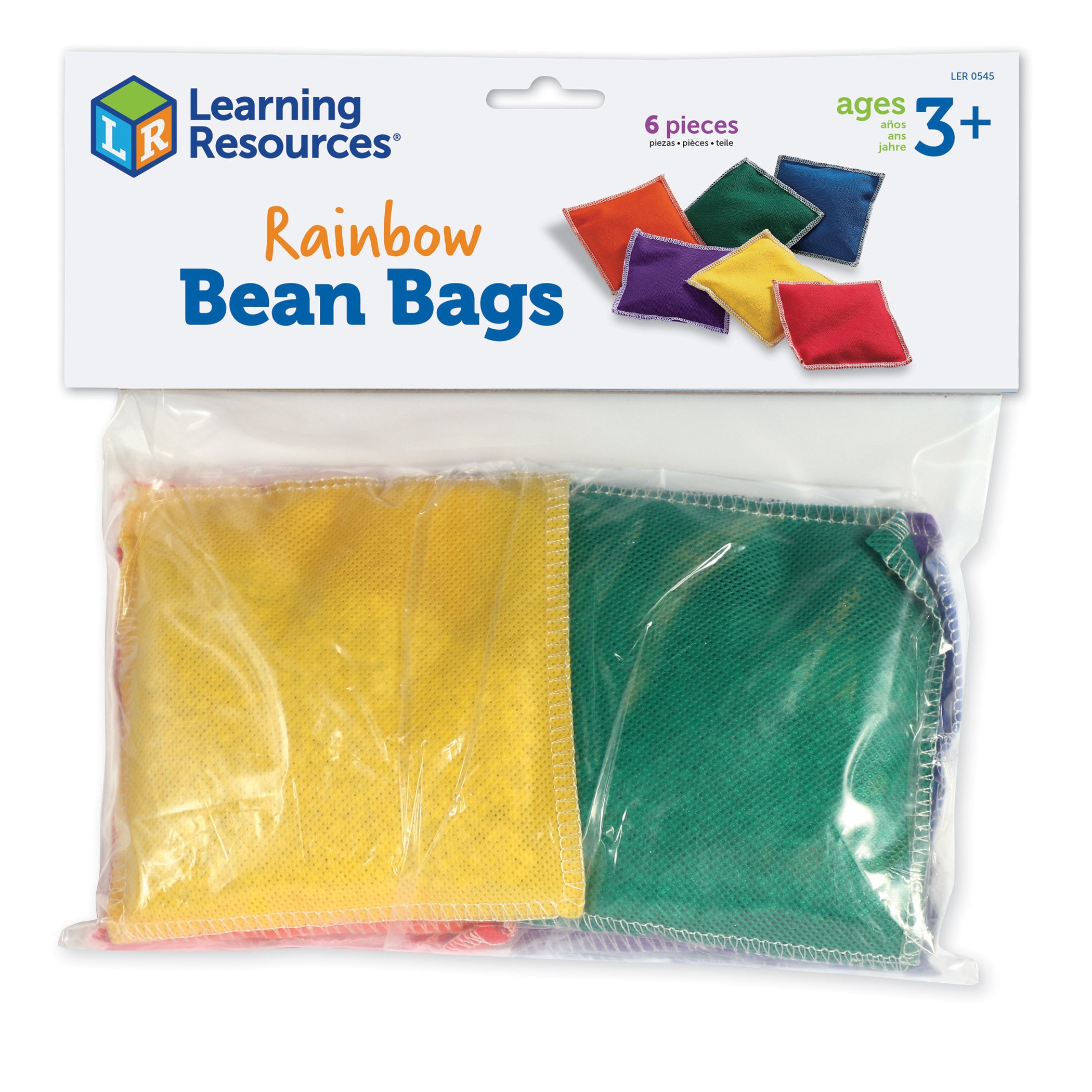 Rainbow Bean Bags, Pakc of 6