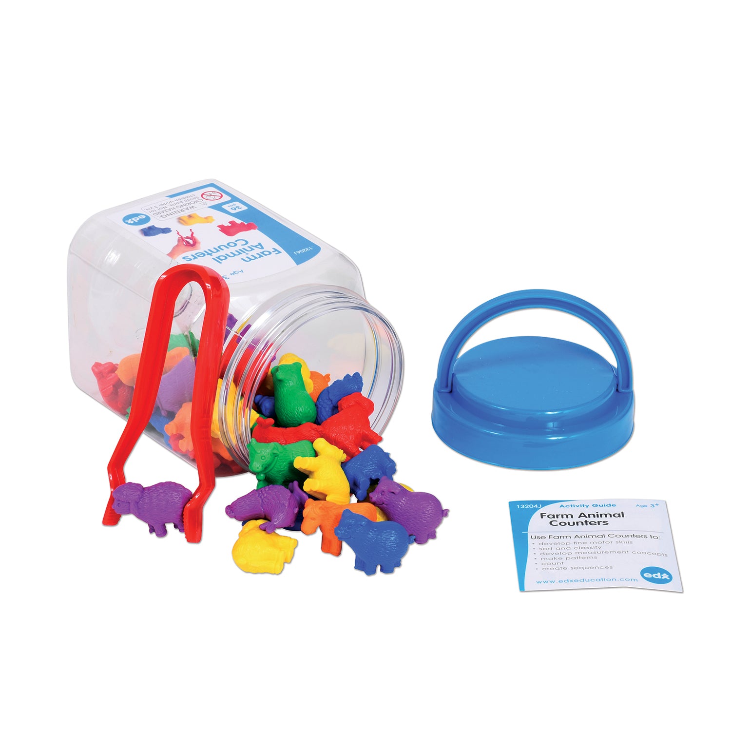 Farm Animal Counters - Mini Jar - Set of 36
