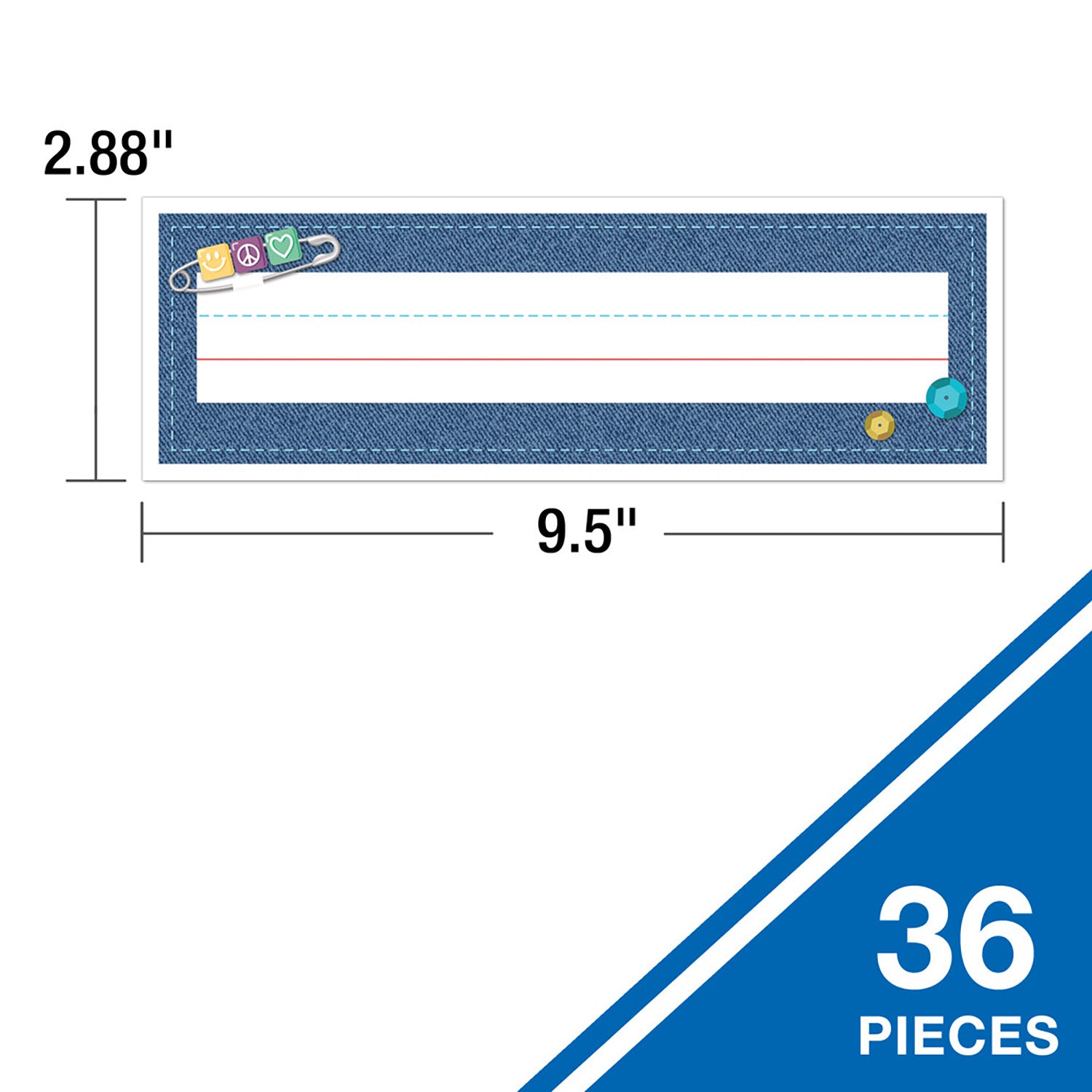 Crafty and Cool Name Plates, Pack of 36