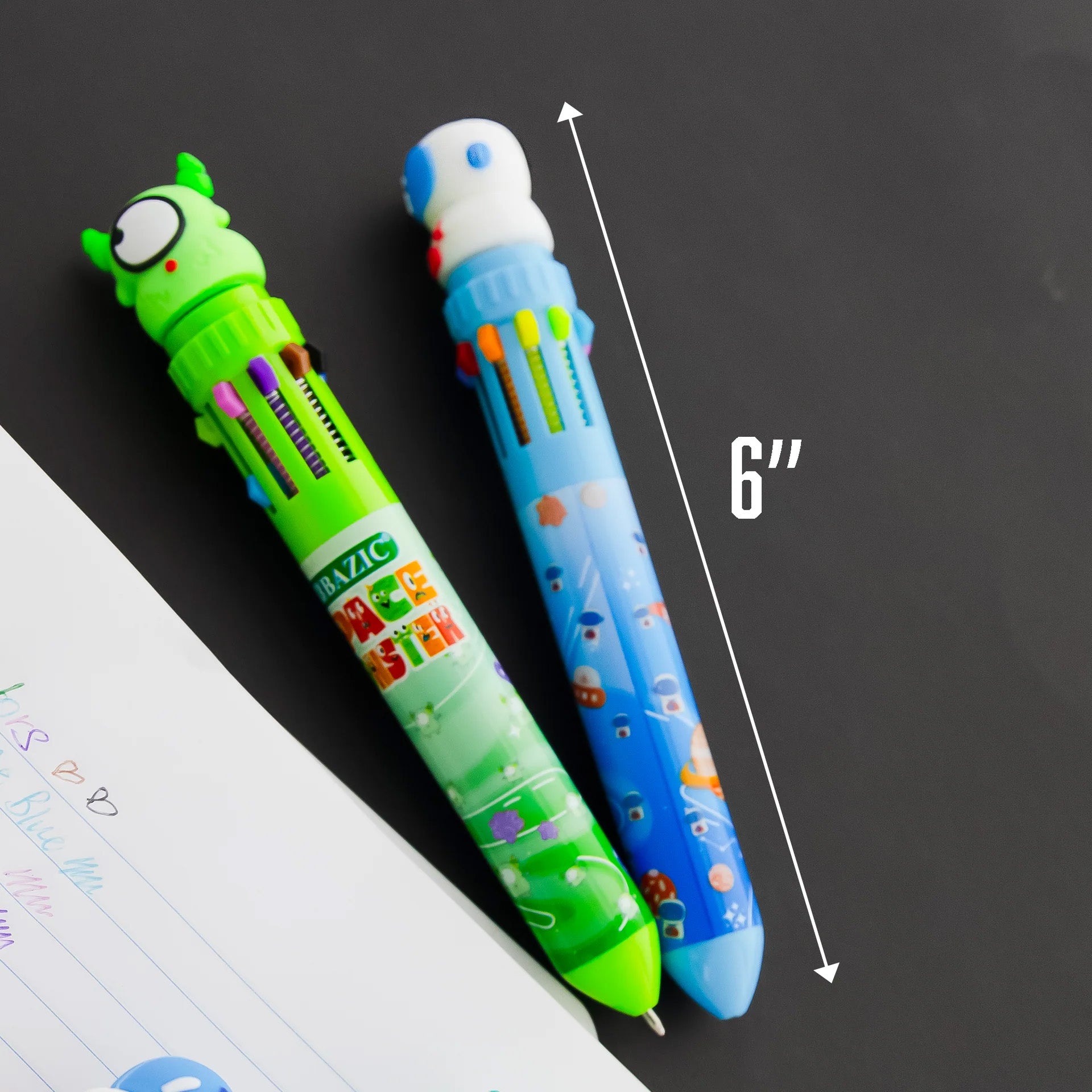 Space Monster Series 10-Color Pen, Assorted Designs