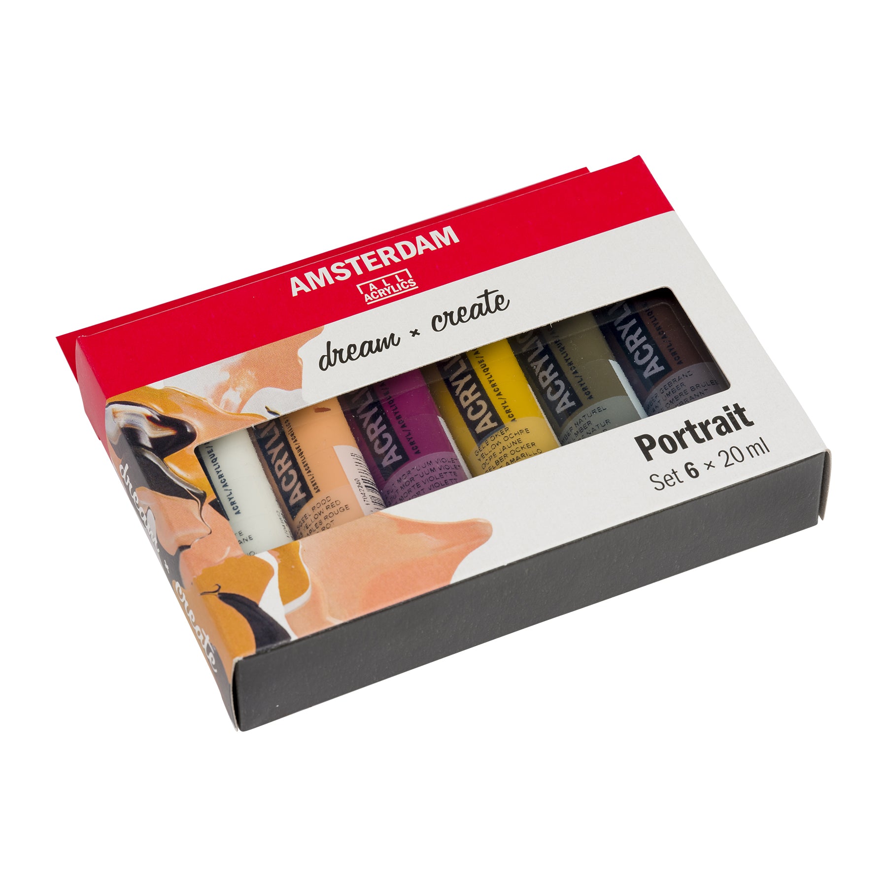Standard Acrylic Portrait Colors Set, 6 x 20mL
