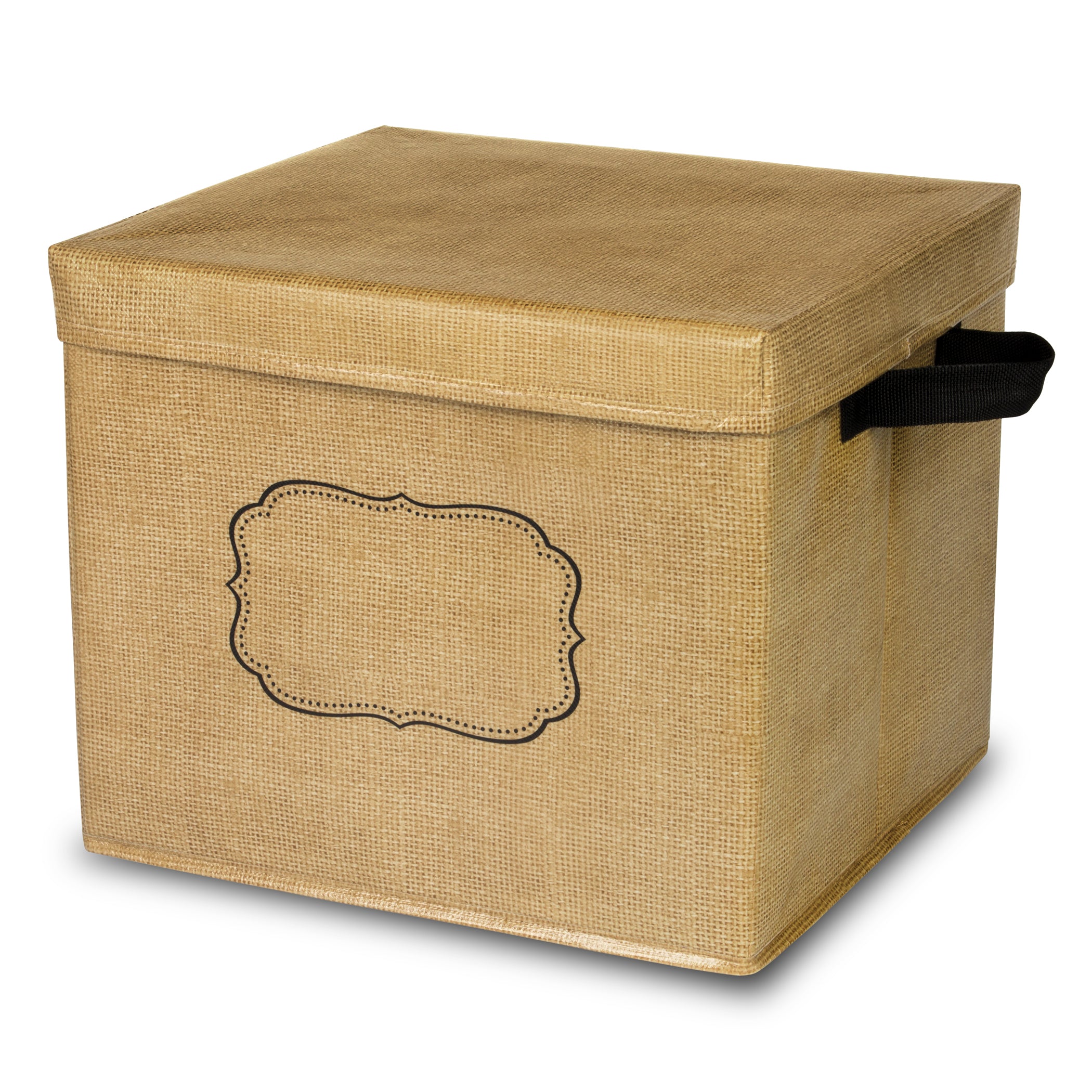 Burlap Storage Box