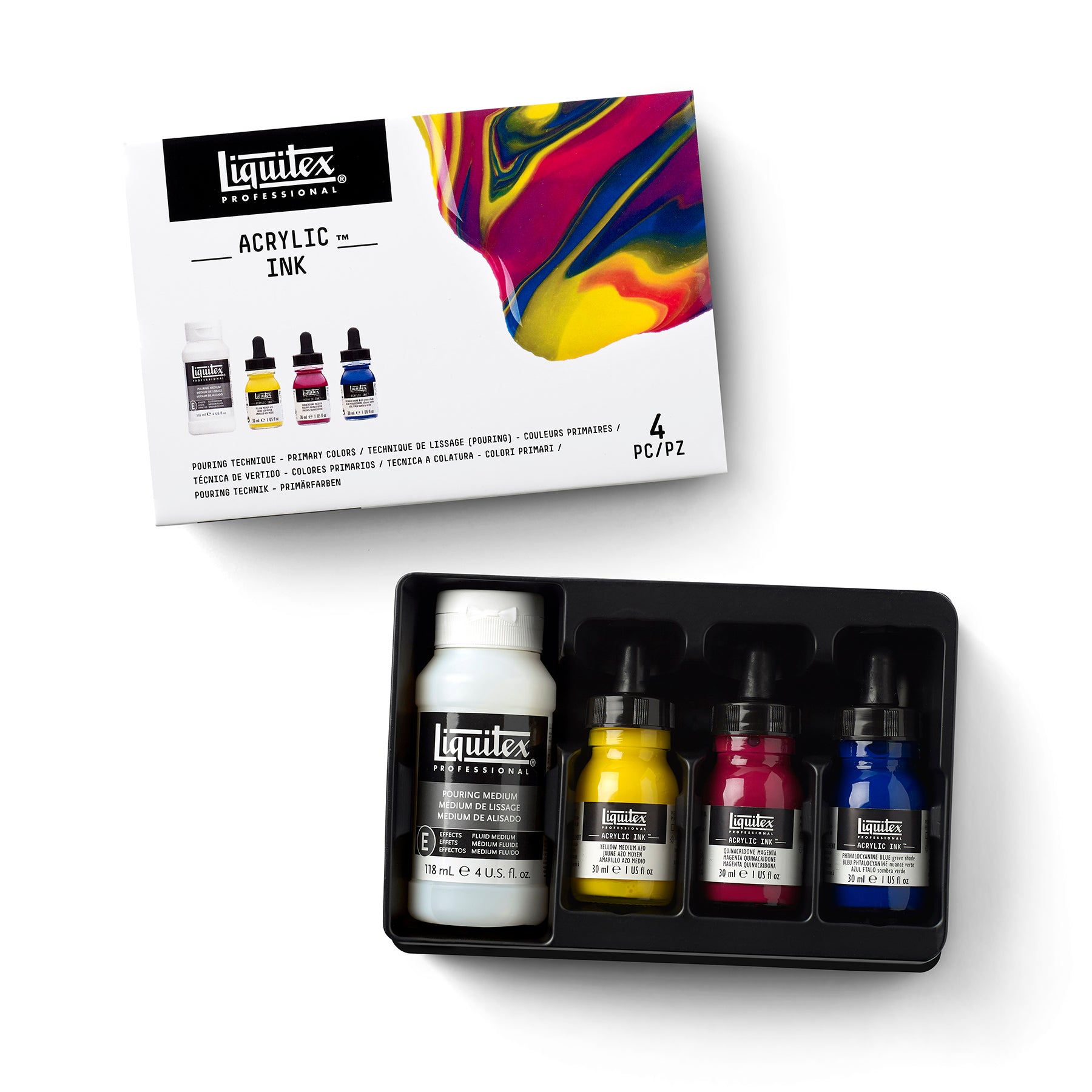 LQ Ink  Pouring Technique Primary Colors Set