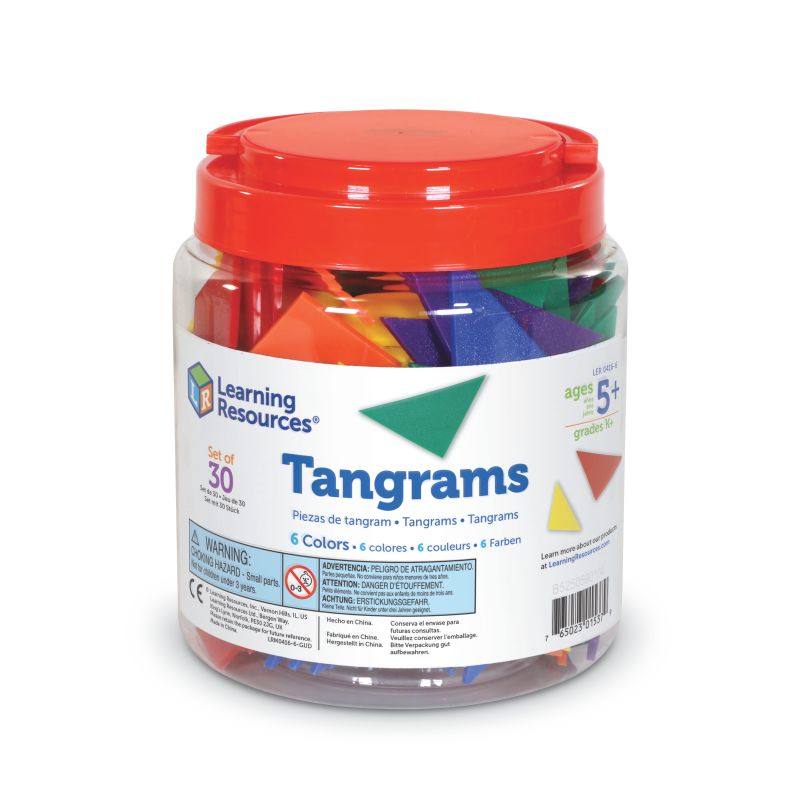 Tangrams Classpack, 6 colors