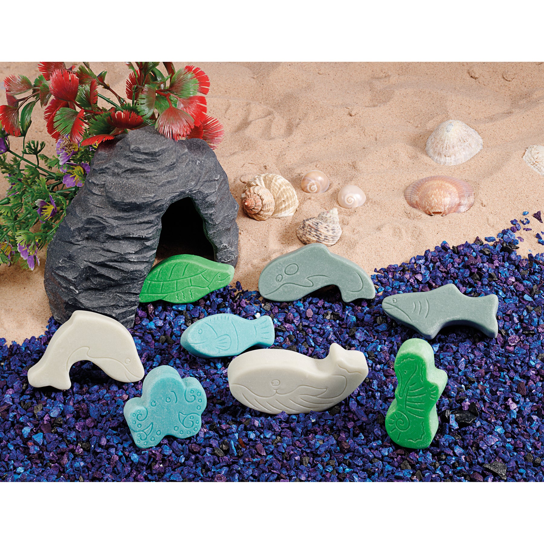 Little Lands – Ocean, Set of 8 Stone Figures