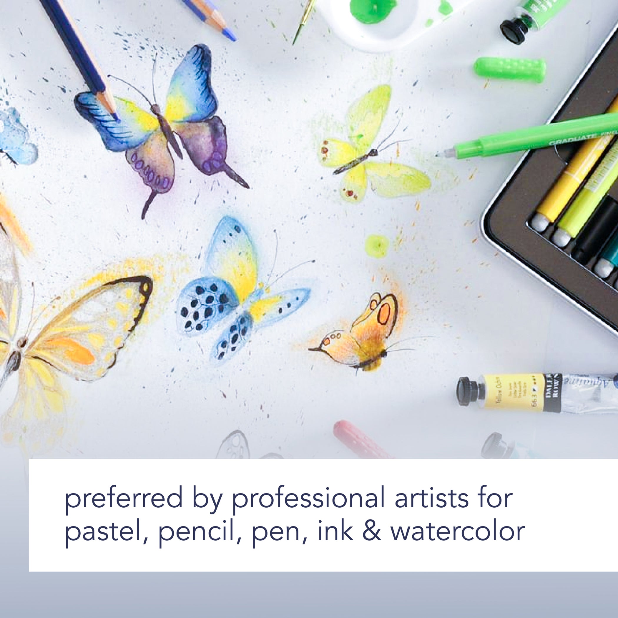 Artist Series Mixed Media Art Book, Fabric Cover, Side Wire Binding, 56 Sheet, 8.3x5.8 inch