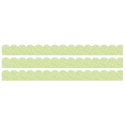 Crafty and Cool Light Green with Dots Scalloped Bulletin Board Borders, 39 Feet Per Pack, 3 Packs