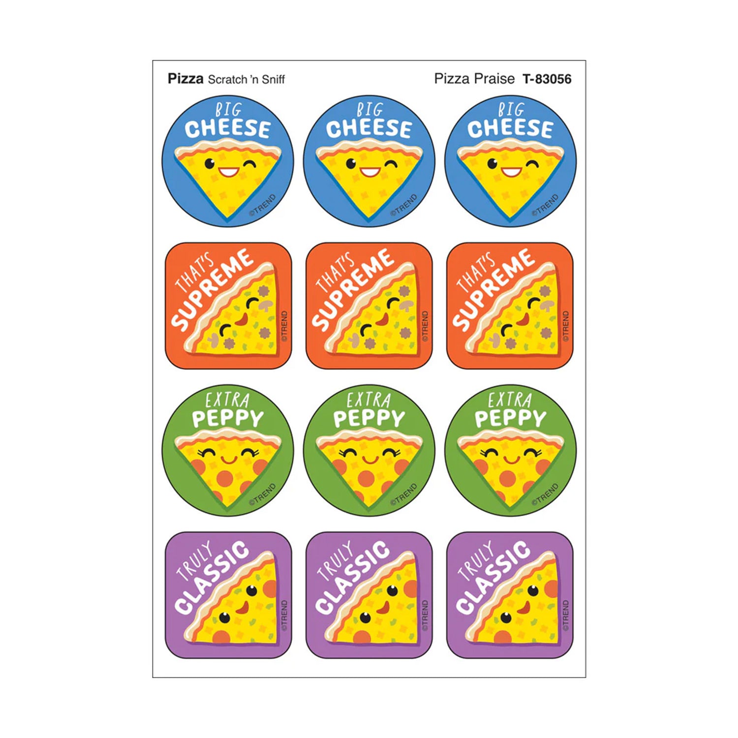 Pizza Praise, Pizza Scent Scratch 'n Sniff Stinky Stickers®, Pack of 48