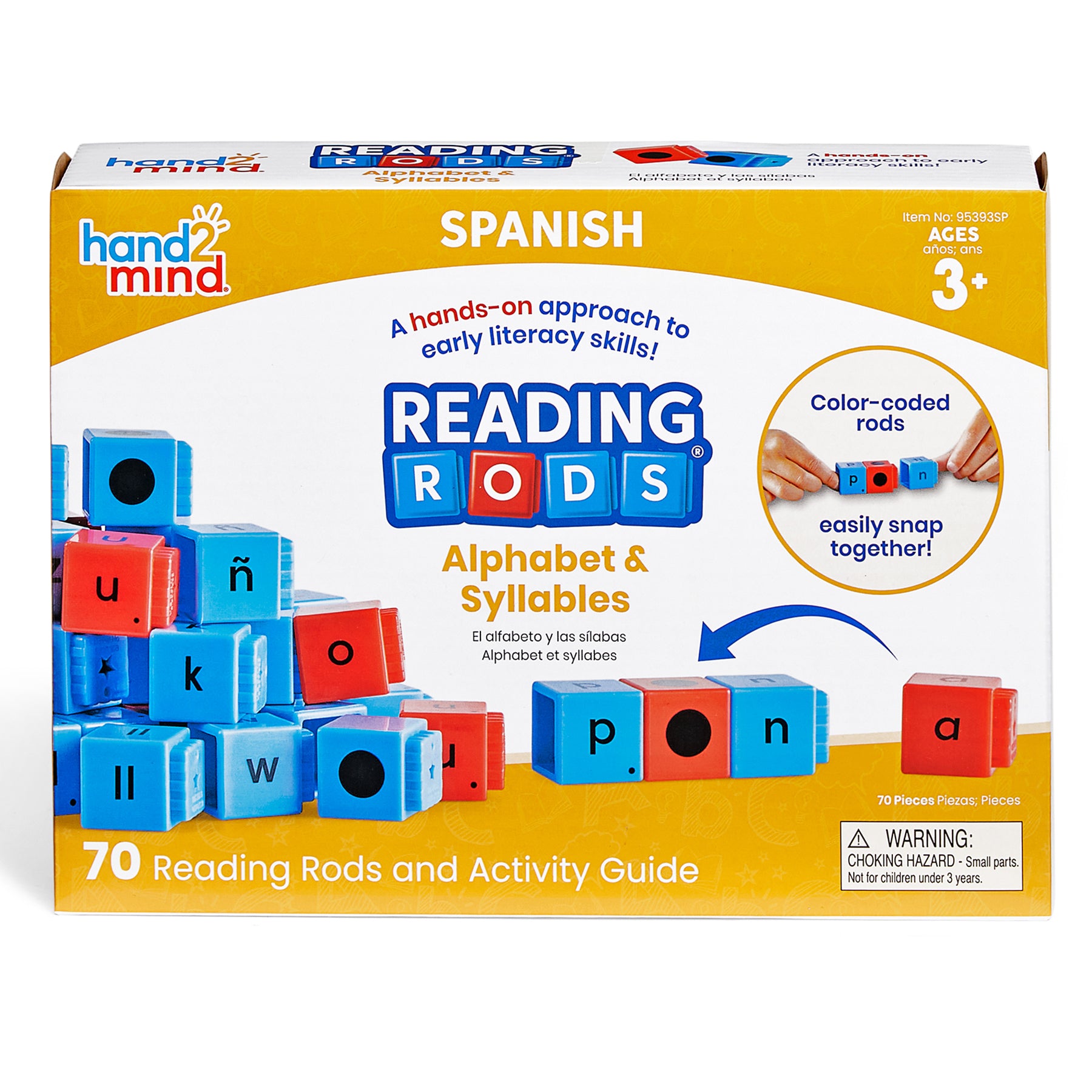 Reading Rods® in Spanish, Alphabet & Syllables
