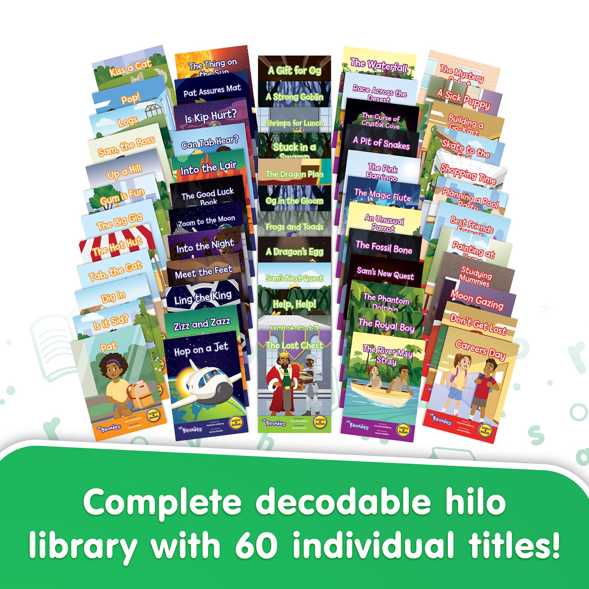 Letters & Sounds The Beanies Boxed Set, Set of 60