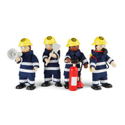 Firefighters Figurines, Set of 4
