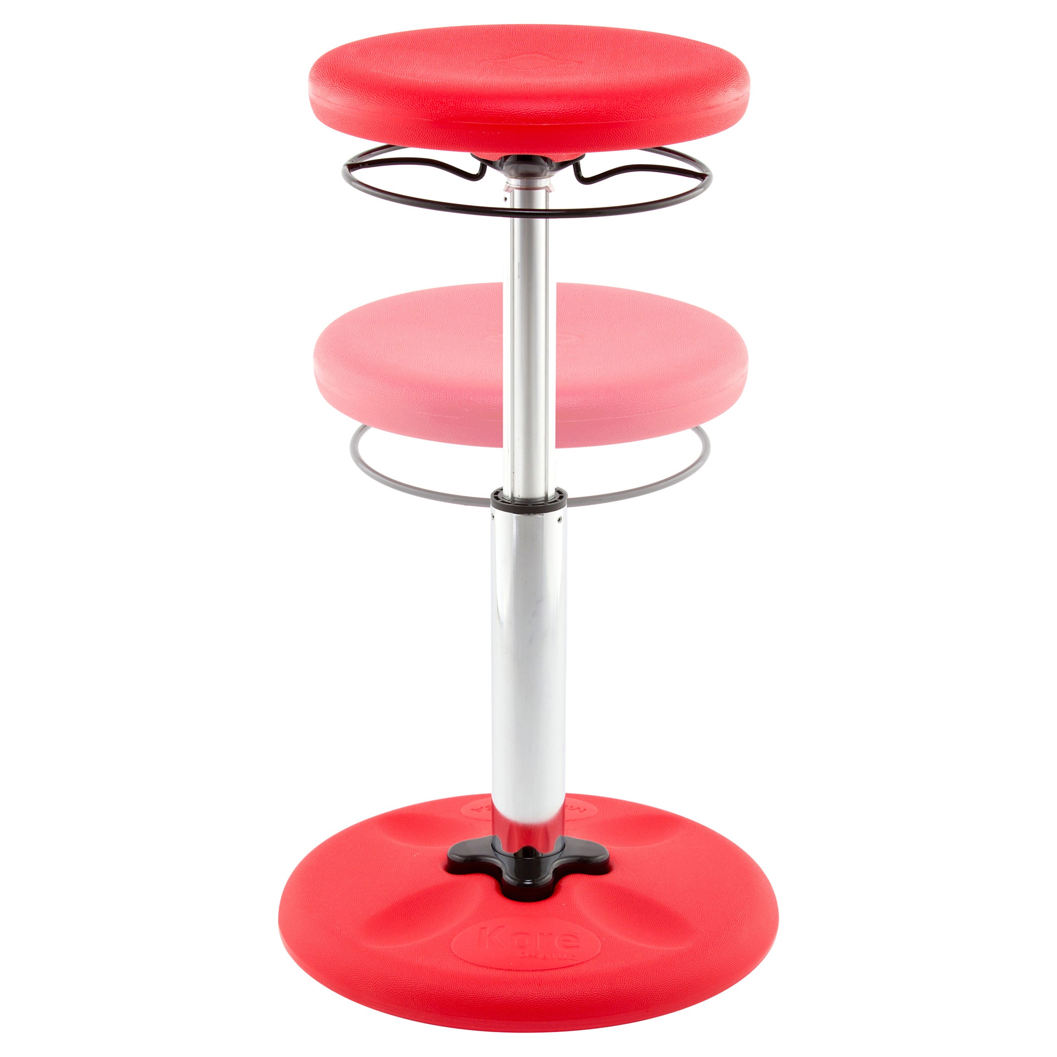 Kids Adjustable Tall Wobble Chair 16.5-24", Red