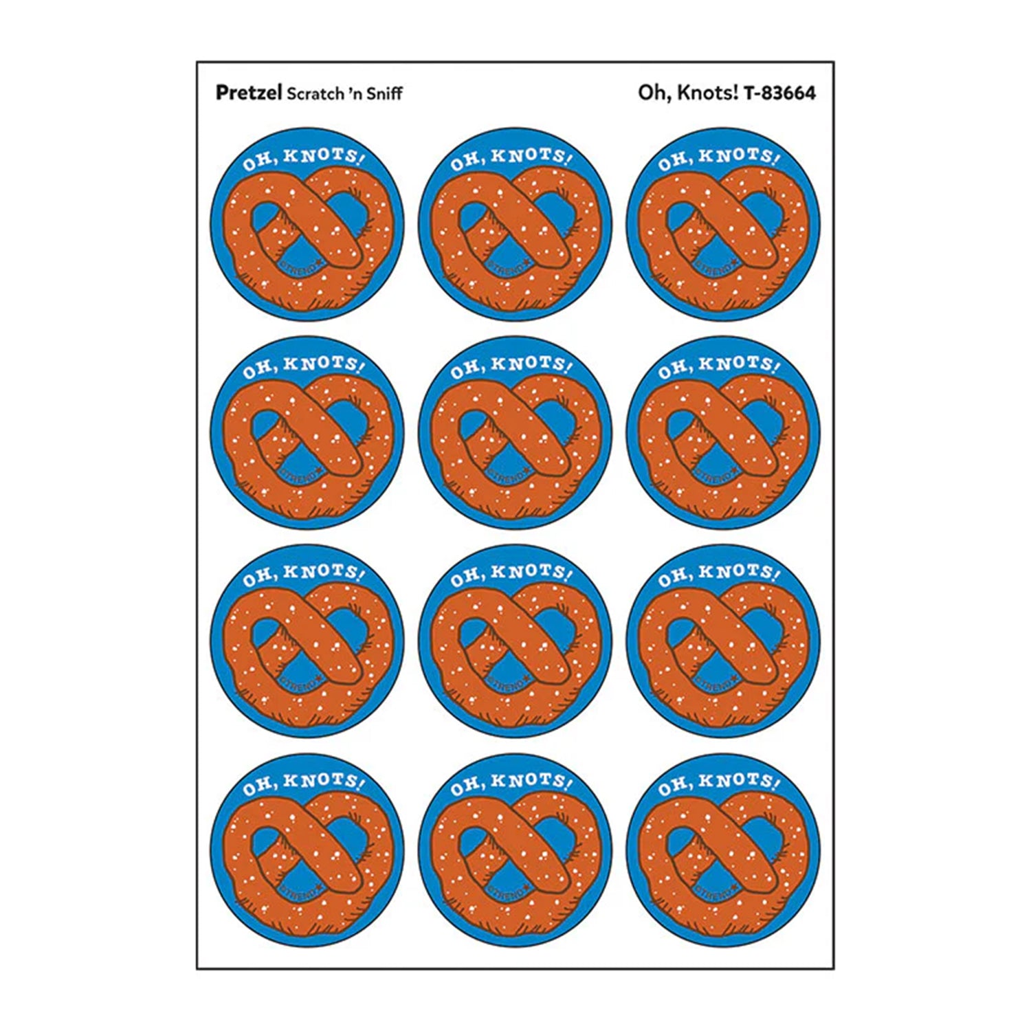 Oh/ Knots!/ Pretzel Scent Stickers, 24 ct.