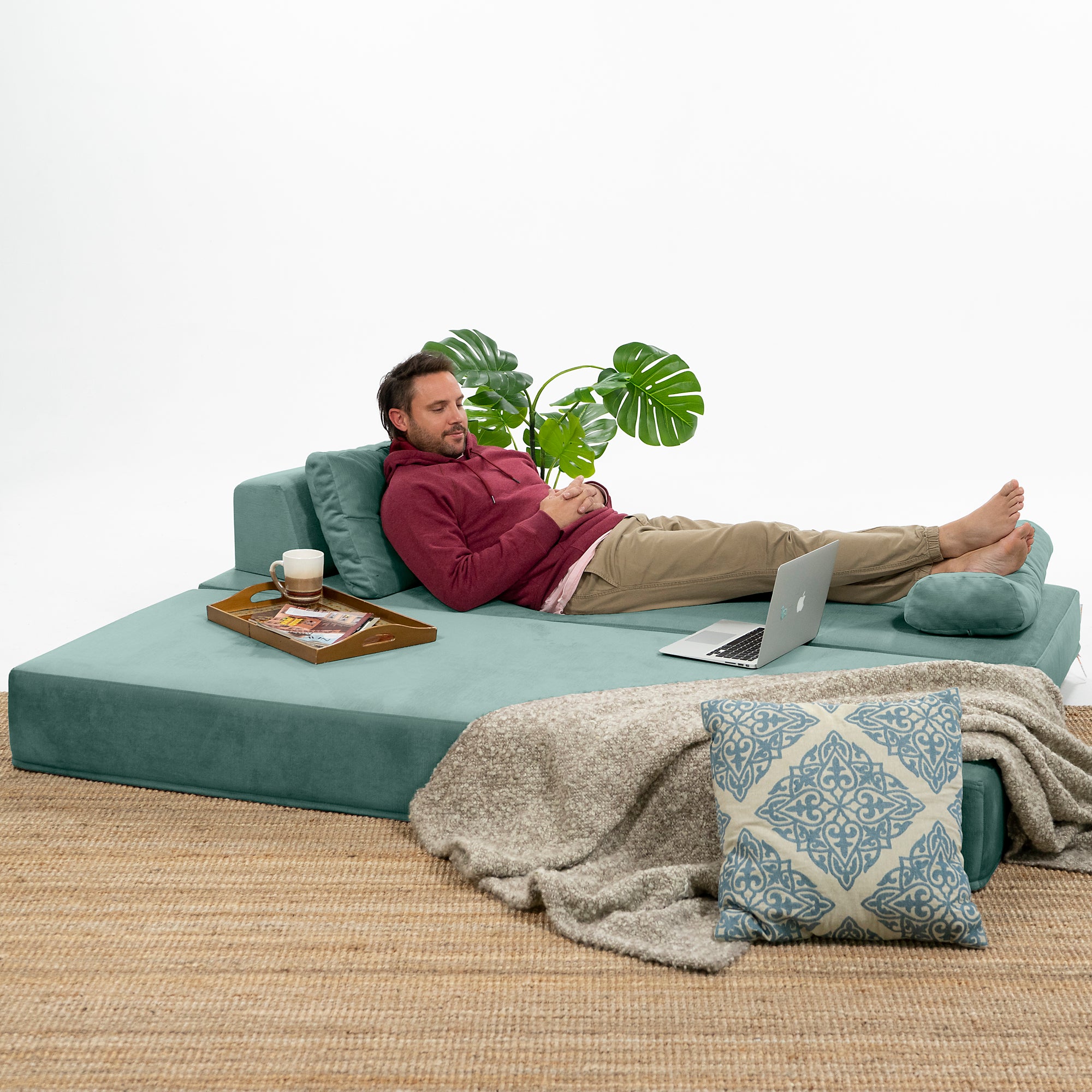 Jaxx Balshan Chaise Lounge Daybed, Caribbean