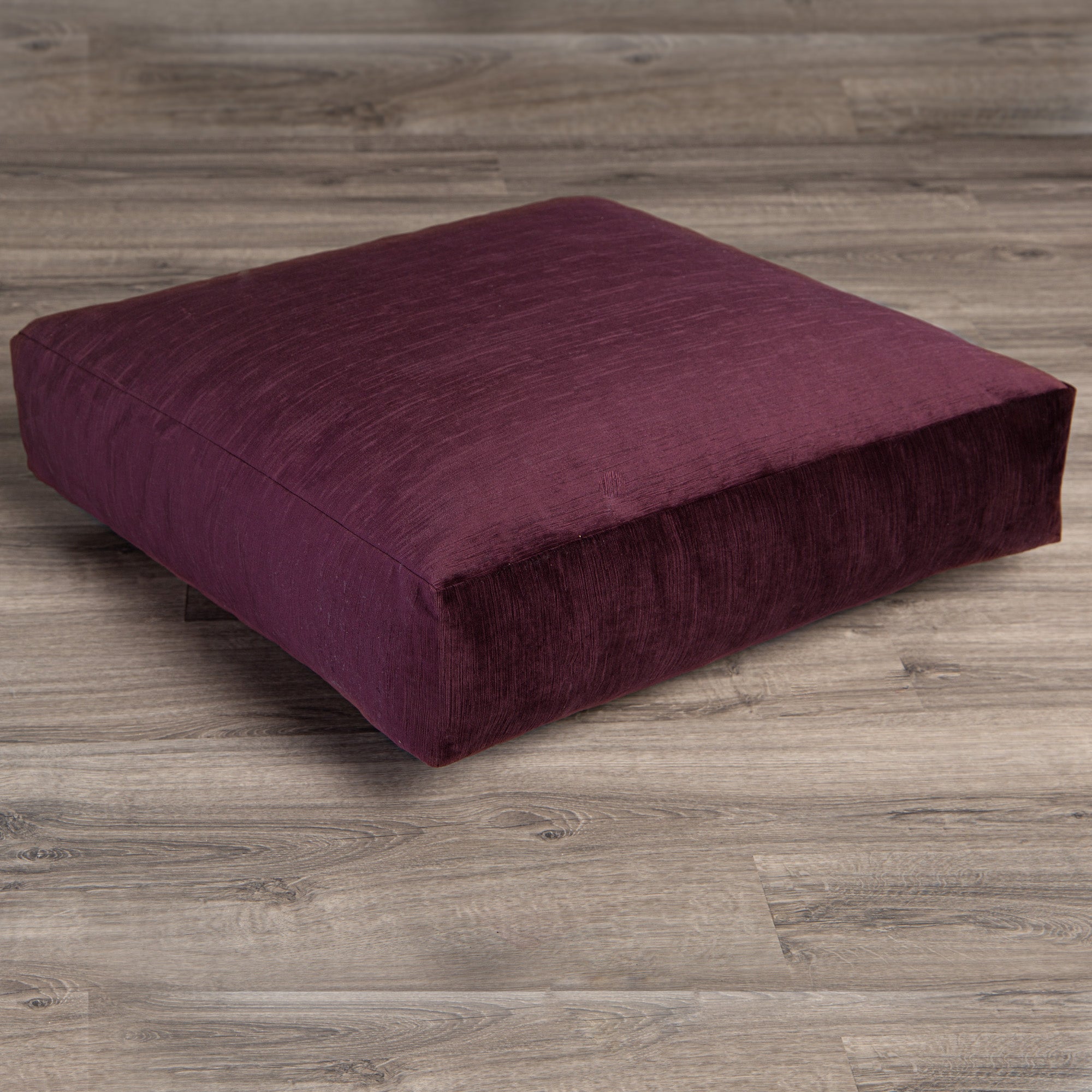 Jaxx Brio Large Décor Floor Pillow/Meditation Yoga Cushion, Plush Microvelvet, Pinot