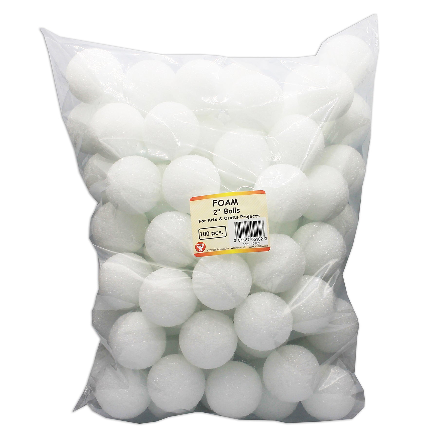 Hygloss Foam Bulk Pack - 100 of 2" Balls