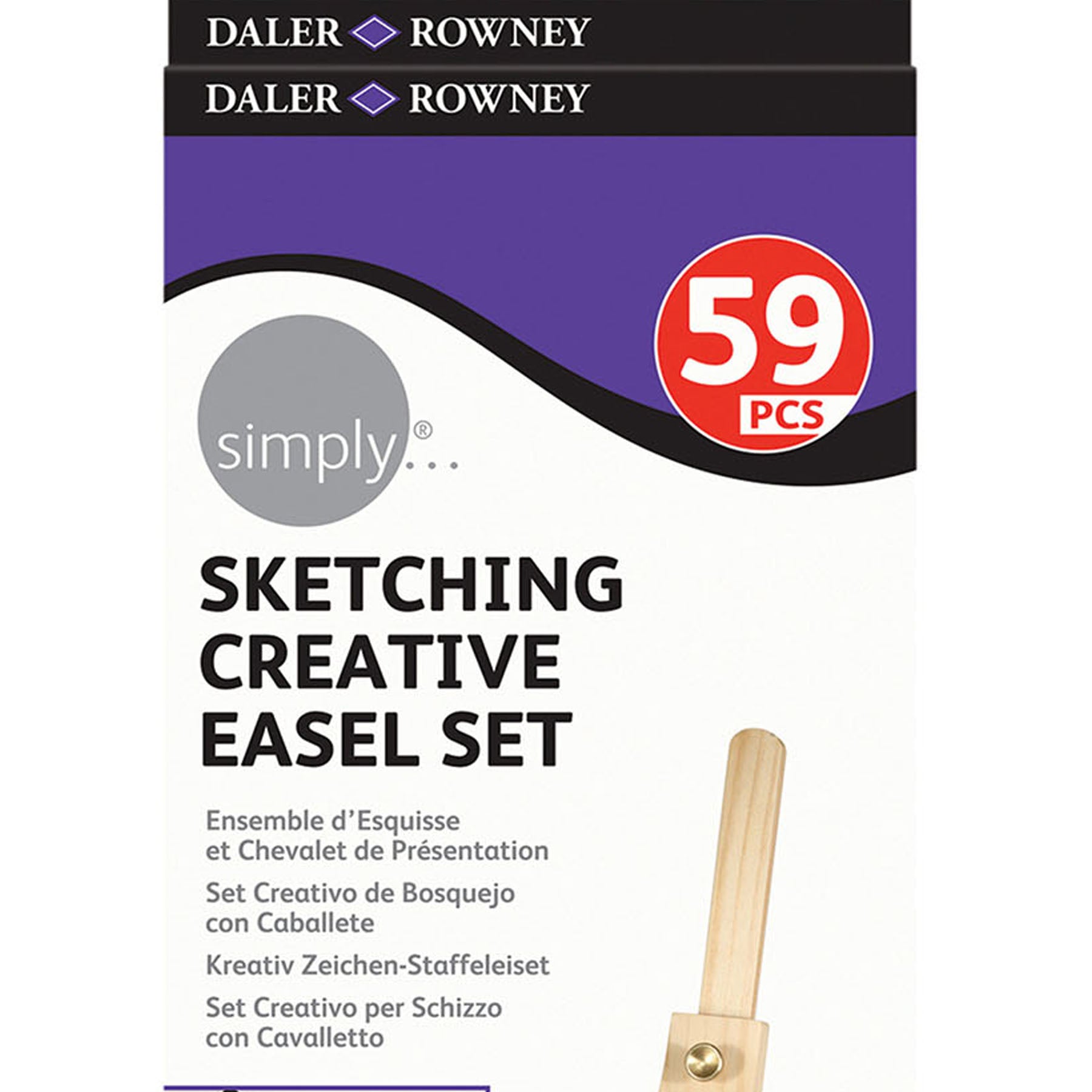 Simply... Sketching Creative Easel Set, 39 Pieces