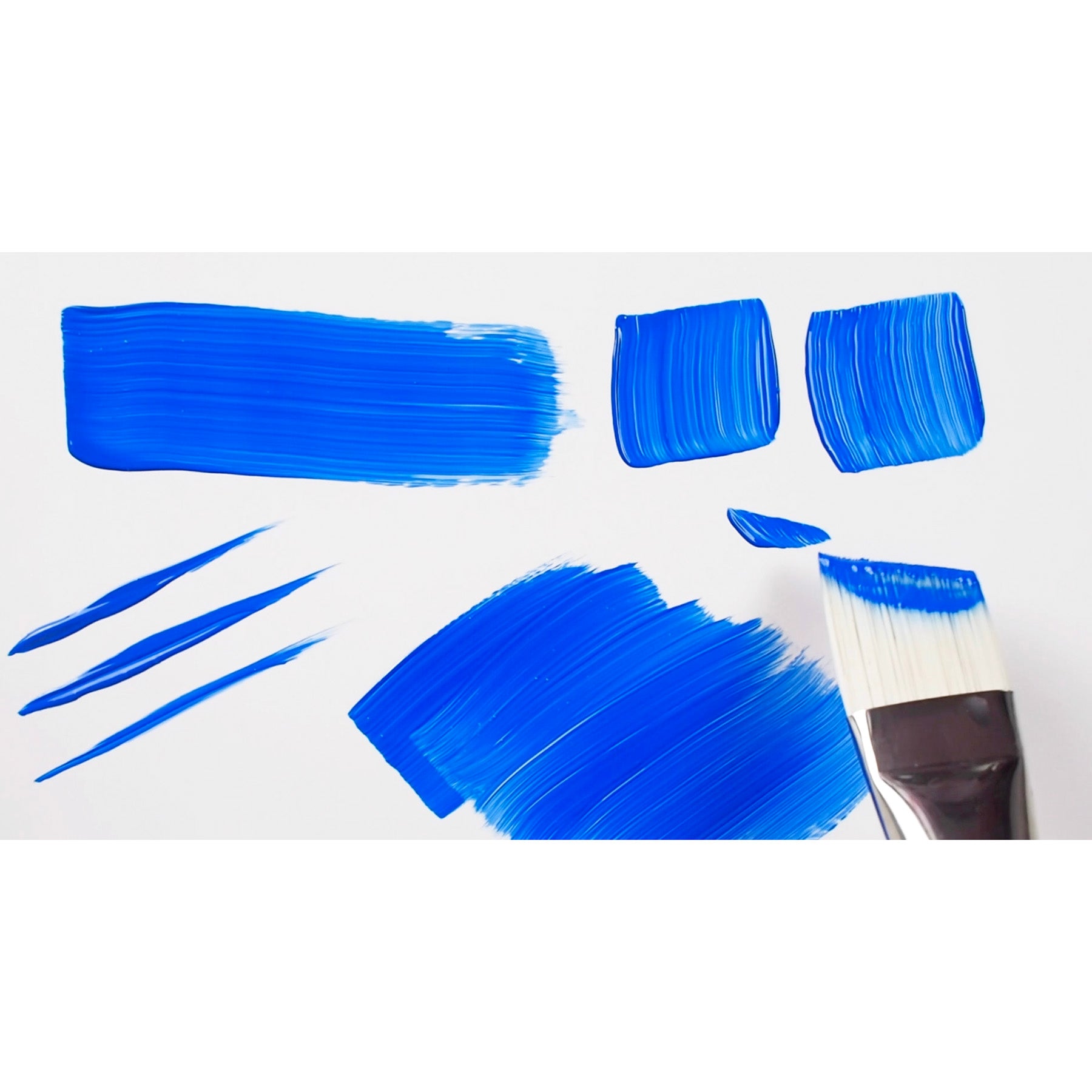 Bristlon Short Handle Angles Brushes, Set of 4