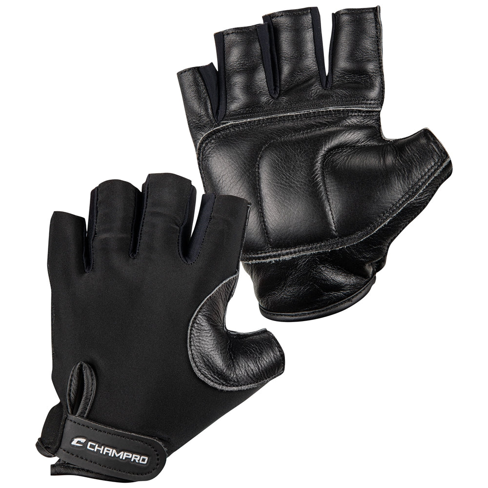 Padded Catcher's Gloves - Black, Right Hand Throw