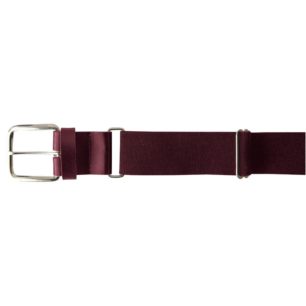 MVP Baseball Belt - Maroon - Youth - Youth 1-1/4"