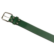 Genuine Bonded Leather Belt - Forest Green, 3X
