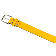 Genuine Bonded Leather Belt - Gold, 2X