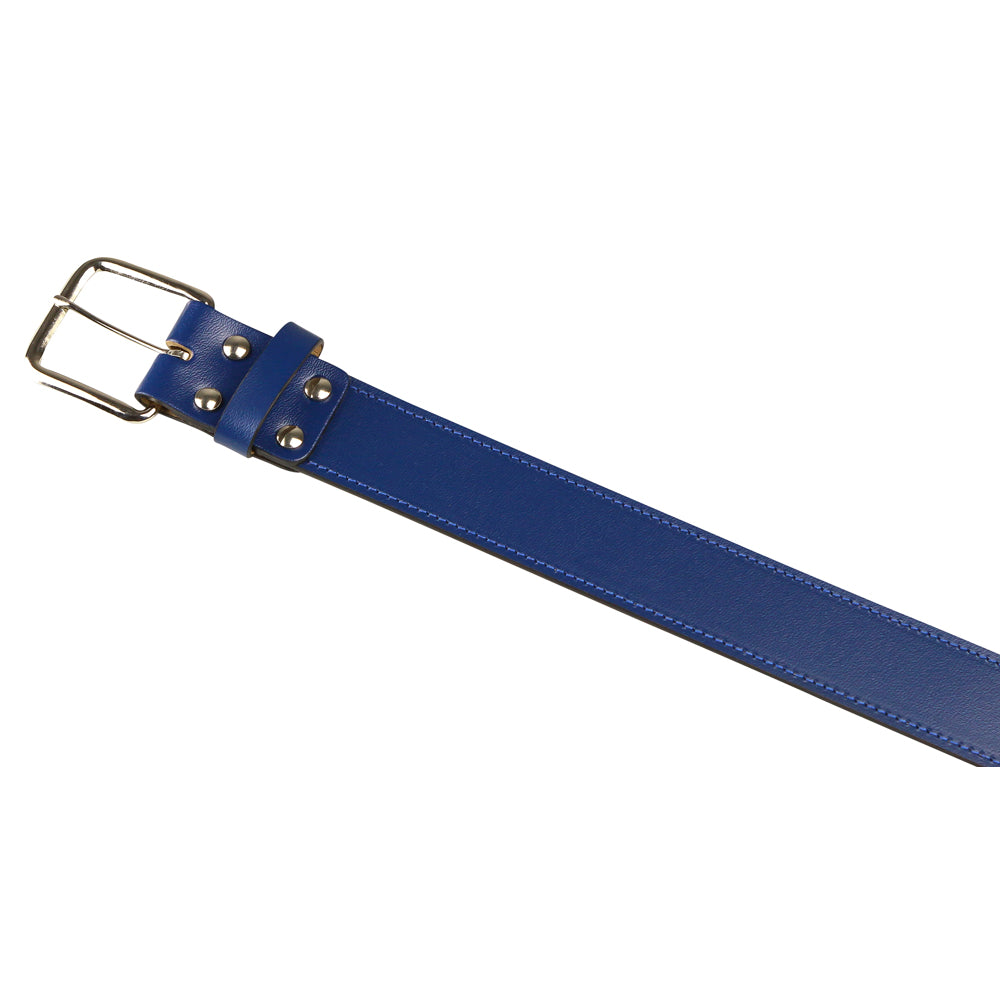 Genuine Bonded Leather Belt - Royal, Small