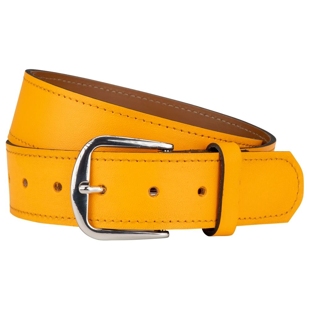 Genuine Bonded Leather Belt - Gold, 2X