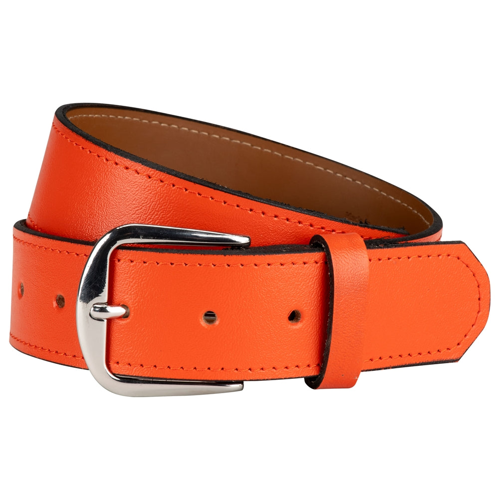Genuine Bonded Leather Belt - Orange, 3X