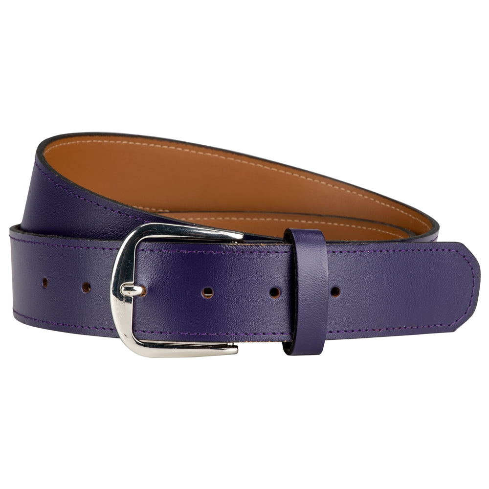 Genuine Bonded Leather Belt - Purple - 2X