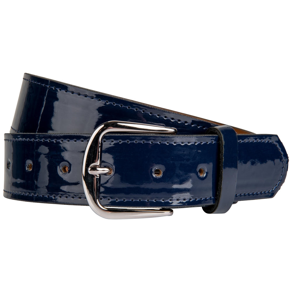 Patent Leather Belt - Navy, 3X
