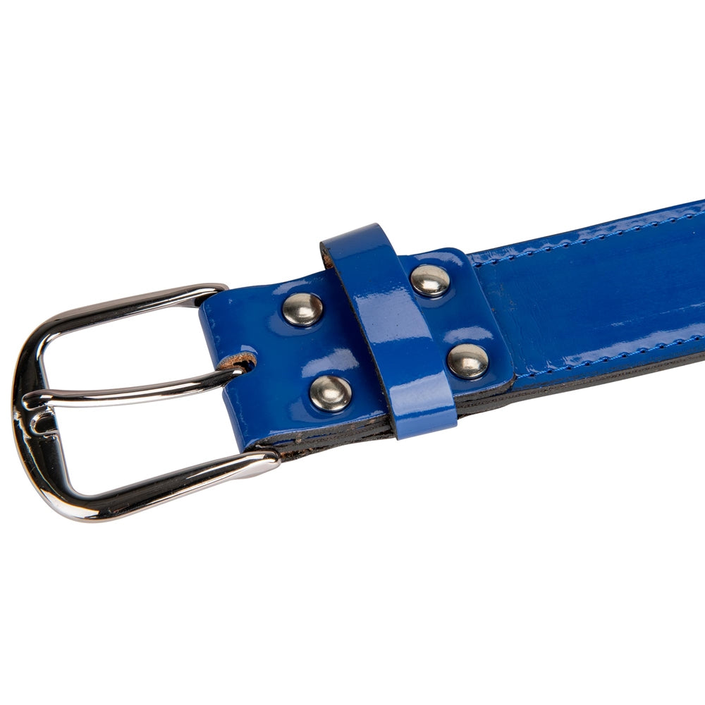 Patent Leather Belt - Royal, 3X