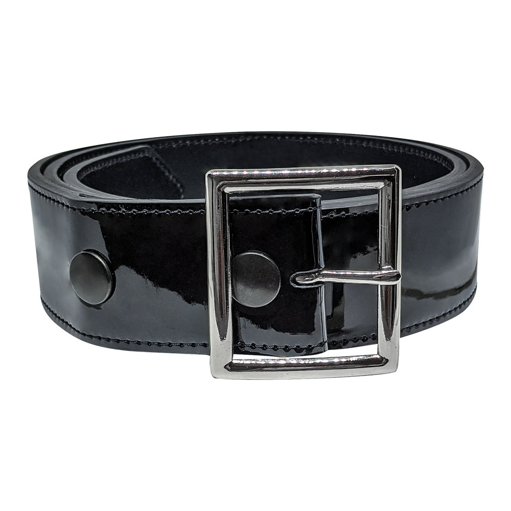 Umpire Patent Leather Belt - Black, 4XL