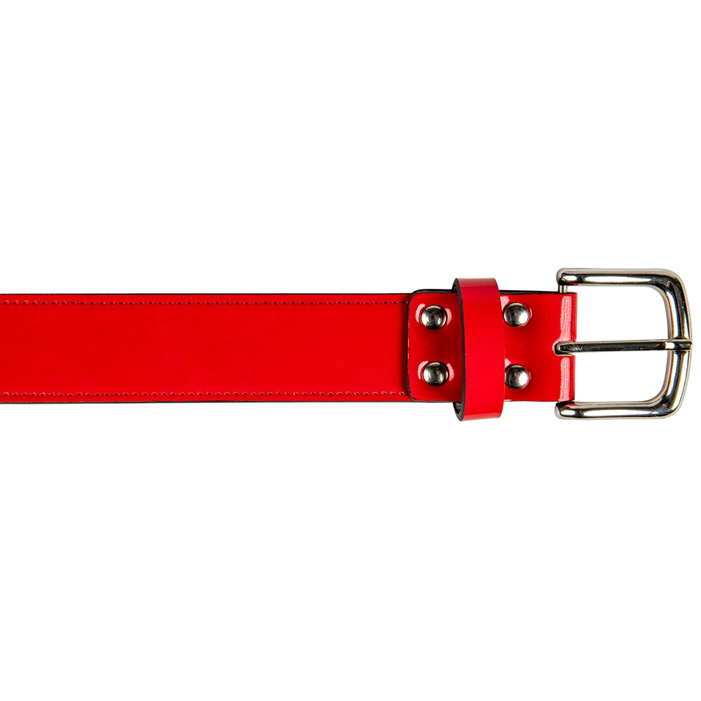 Classic Patent Belt - Scarlet, Medium