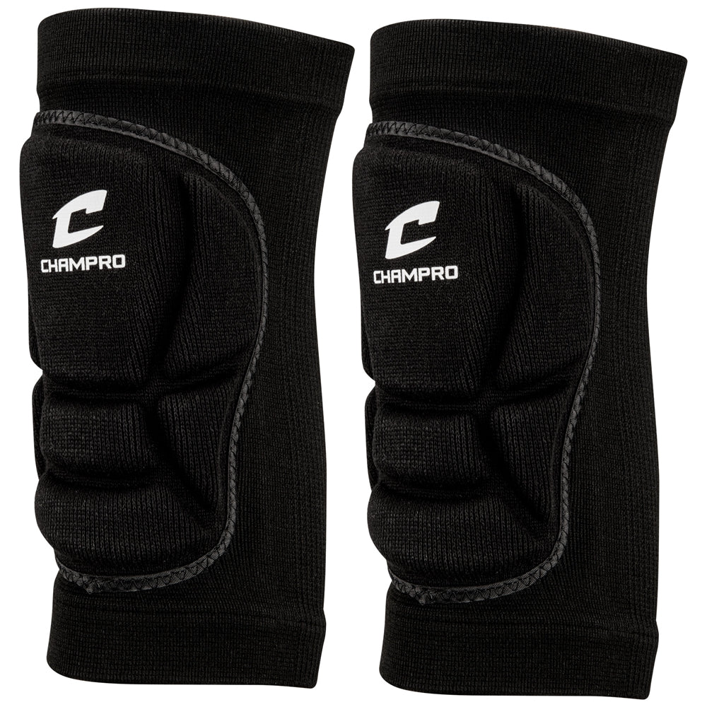 High Compression/Low Profile Knee Pad - Black, Adult