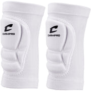 High Compression/Low Profile Knee Pad - White, Junior