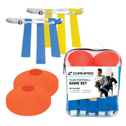 Football Flag and Cone Set, Adjustable 27" - 50" Belt