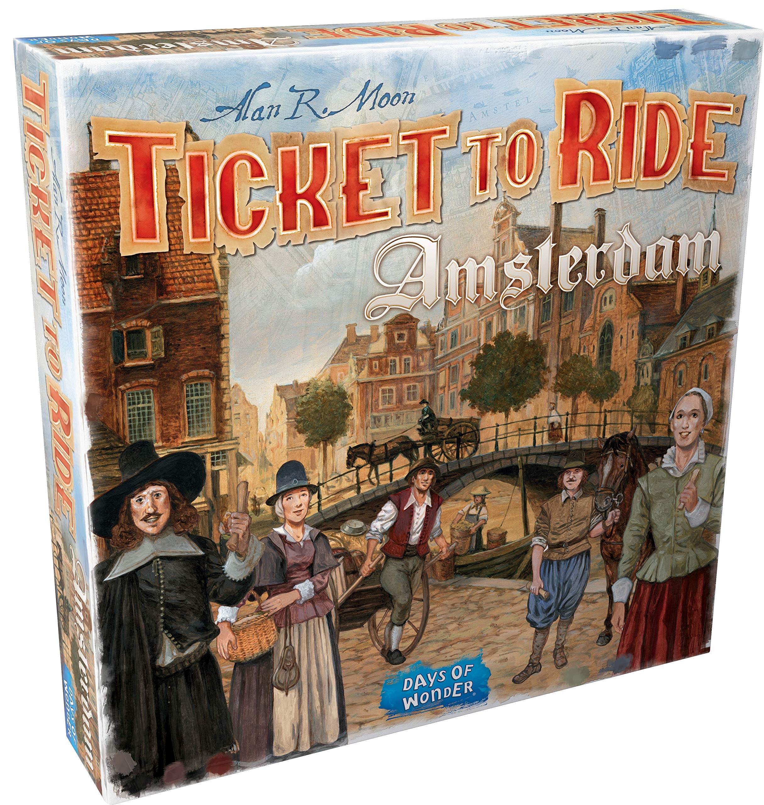 Asmodee Ticket to Ride Amsterdam Board Game - Train Route-Building Strategy Game, Fun Family Game for Kids & Adults, Ages 8+, 2-4 Players, 10-15 Minute Playtime