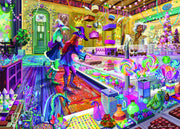 Mchezo Magical Bakery Jigsaw Puzzle, Bright Fairy Sweet Shop 1000 Piece Puzzle by Artist Rose Cat Khan