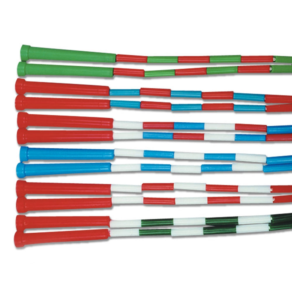 Plastic Segmented Jump Ropes - Braided Nylon 8'