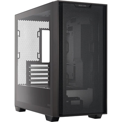 ASUS A21/BLK// Micro ATX Computer Case Steel / Plastic / Tempered Glass-Black