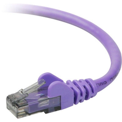 Belkin - A3L980-07-PUR-S 7 Feet Category 6 UTP Patch Cable - Snagless -1 X RJ-45 Male/Male - Purple