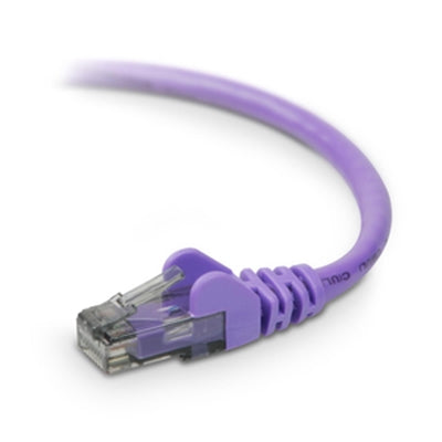 14Ft Cat6 Snagless Patch Cable, Utp, Purple Pvc Jacket, 23Awg, 50
