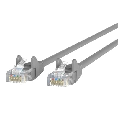 Belkin 7ft CAT6 Ethernet Patch Cable Snagless, RJ45, M/M, Gray - Patch Cable - RJ-45 (M) to RJ-45 (M) - A3L980B07S