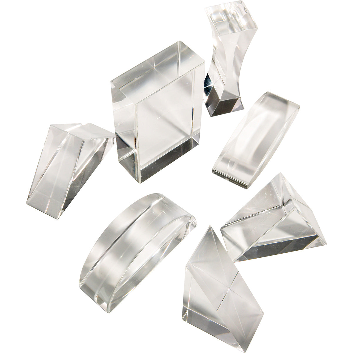 Perspex Prisms, Set of 7