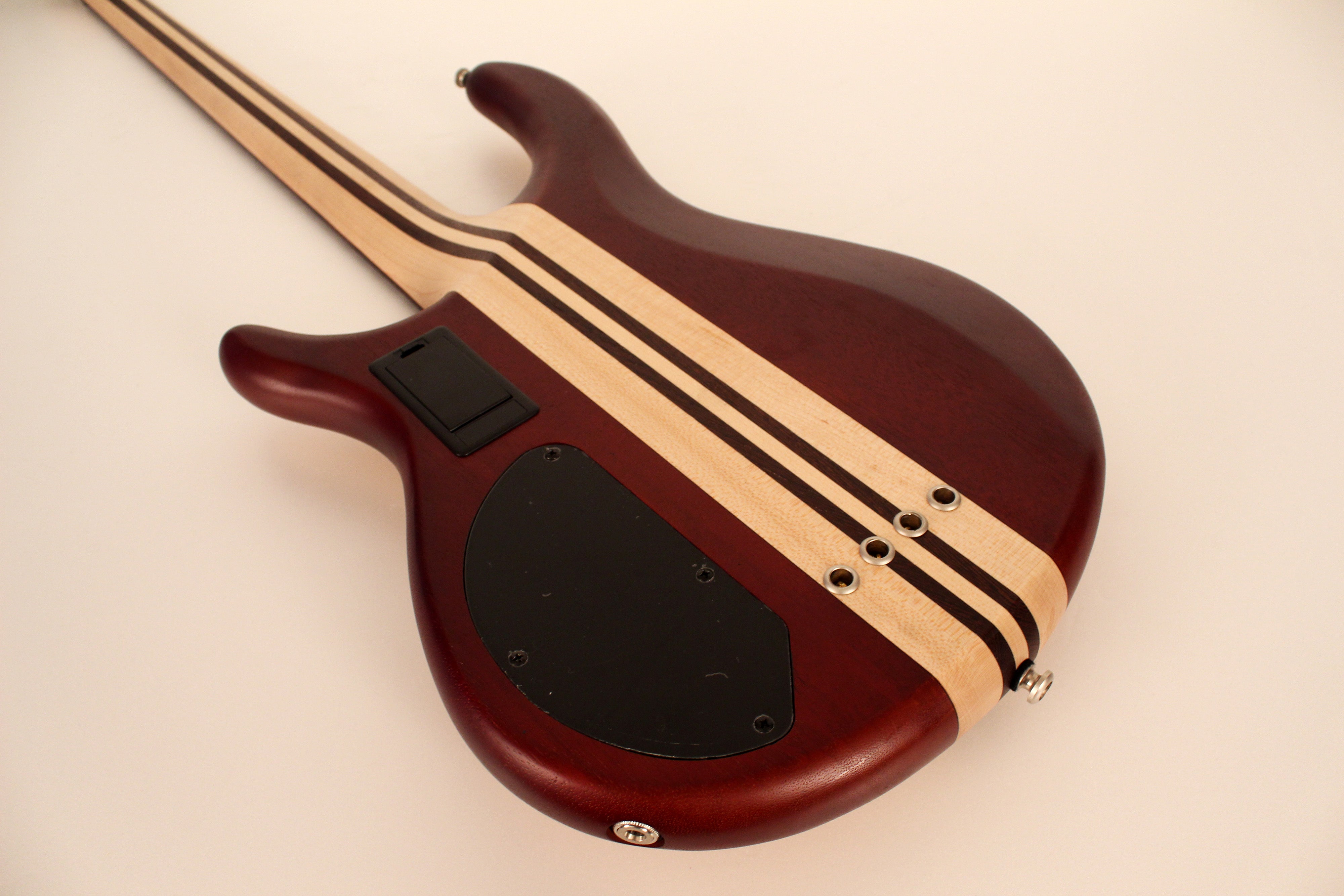 Cort A4PLUSFMMHOPN Artisan Series A4 Plus Bass Guitar. Open Pore Natural